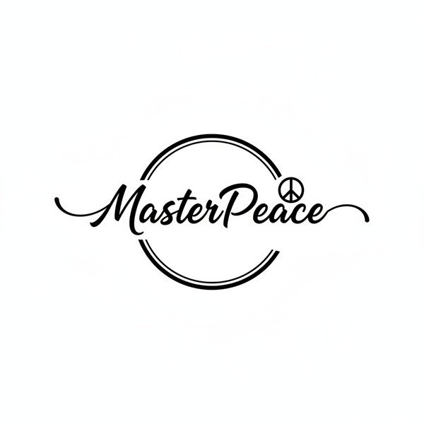 MasterPeace Black & White Logo